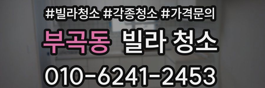 부곡동 빌라 청소