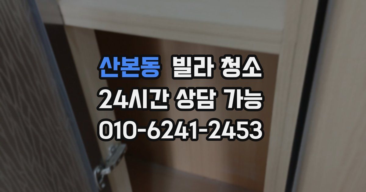 산본동 빌라 청소