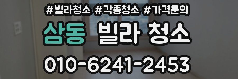 삼동 빌라 청소