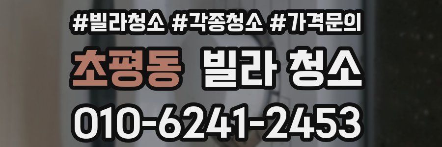 초평동 빌라 청소