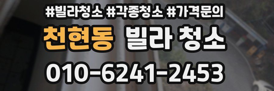 천현동 빌라 청소