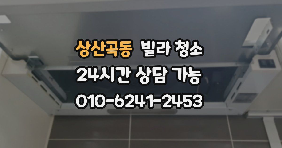 상산곡동 빌라 청소