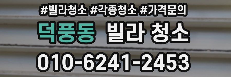 덕풍동 빌라 청소