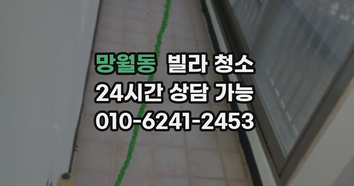 망월동 빌라 청소