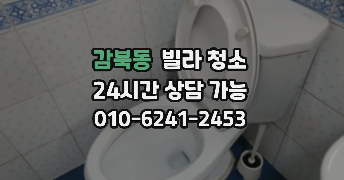 감북동 빌라 청소
