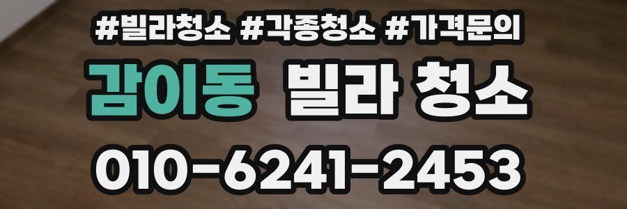 감이동 빌라 청소