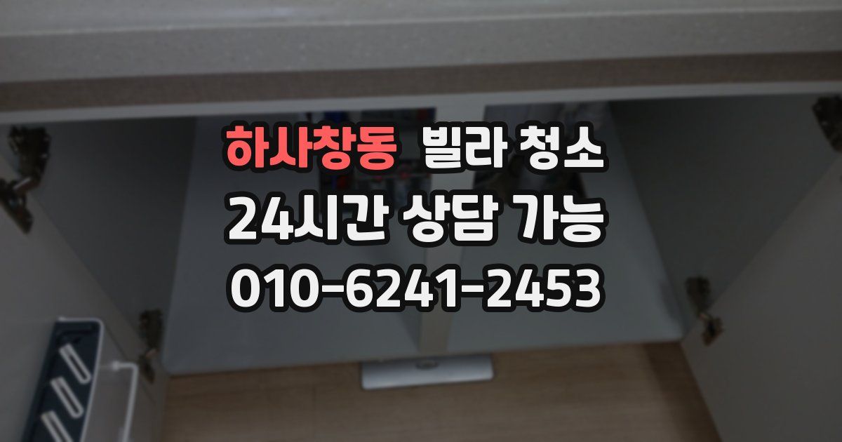 하사창동 빌라 청소