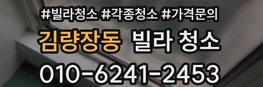 김량장동 빌라 청소