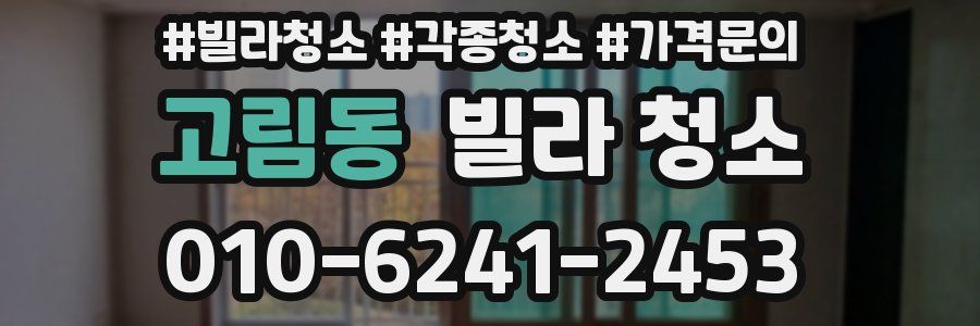 고림동 빌라 청소
