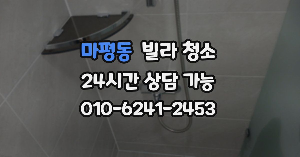 마평동 빌라 청소