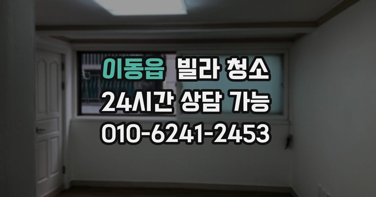 이동읍 빌라 청소