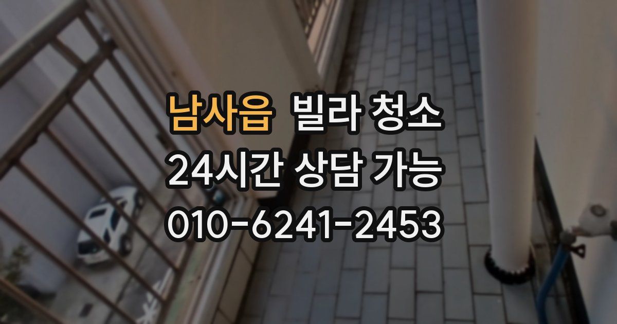 남사읍 빌라 청소