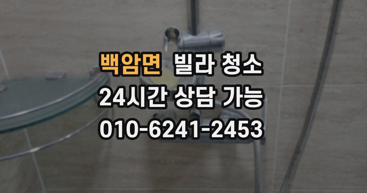 백암면 빌라 청소