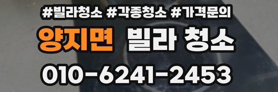 양지면 빌라 청소