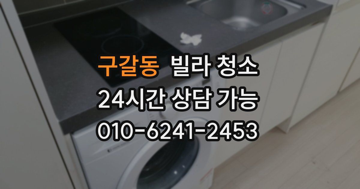 구갈동 빌라 청소