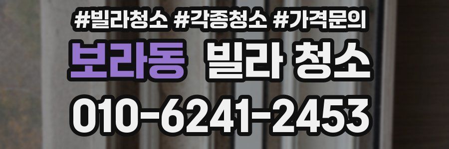 보라동 빌라 청소