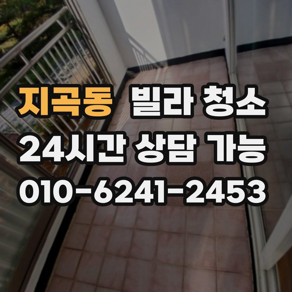 지곡동 빌라 청소