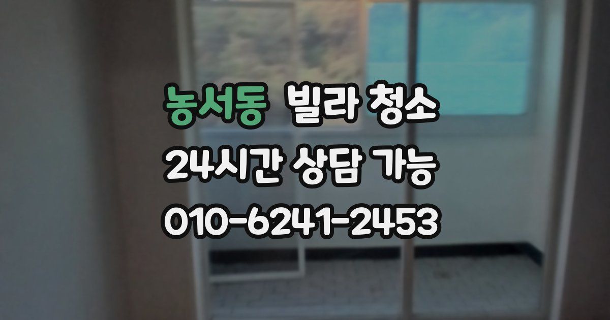 농서동 빌라 청소