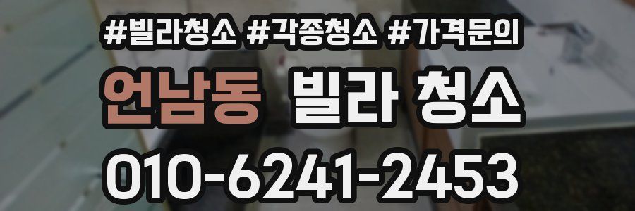 언남동 빌라 청소