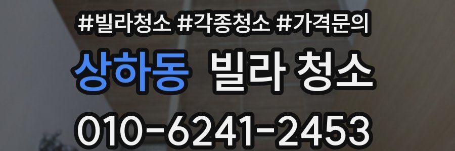 상하동 빌라 청소