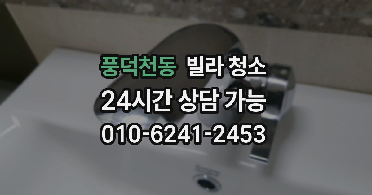 풍덕천동 빌라 청소