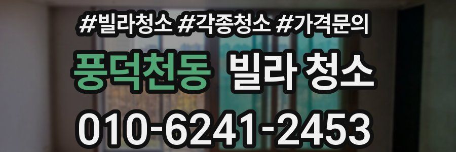 풍덕천동 빌라 청소