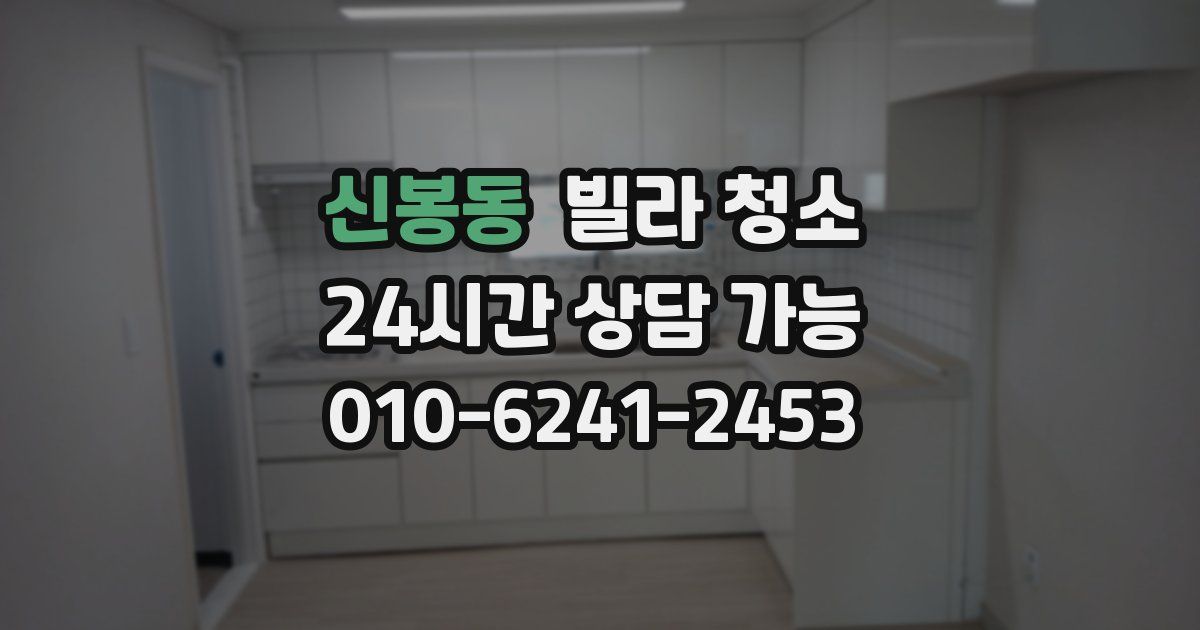 신봉동 빌라 청소