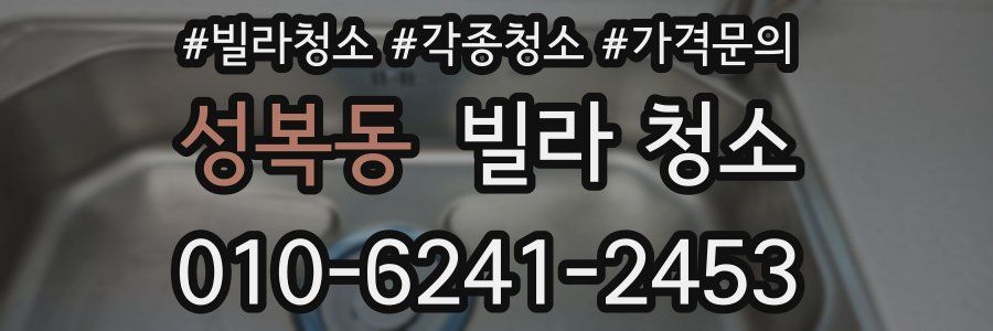 성복동 빌라 청소