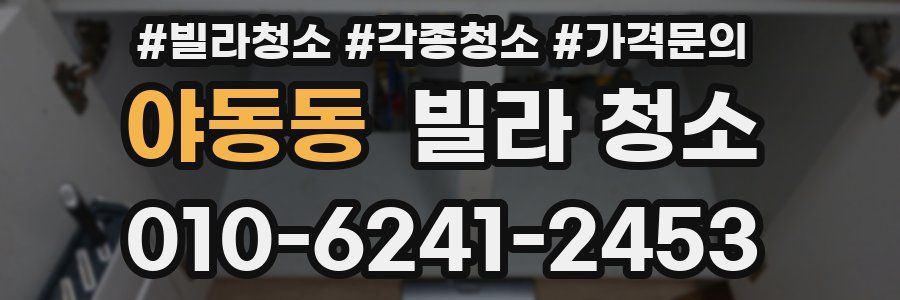 야동동 빌라 청소