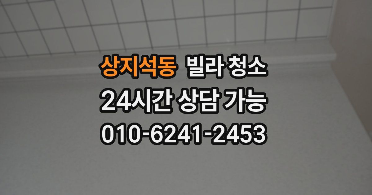 상지석동 빌라 청소