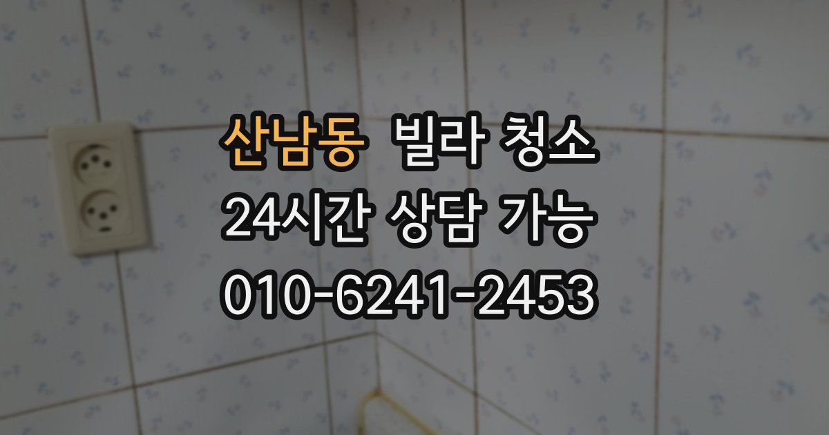 산남동 빌라 청소