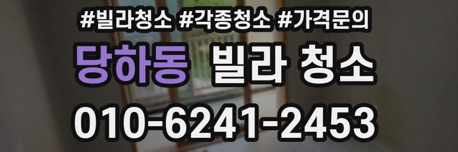 당하동 빌라 청소