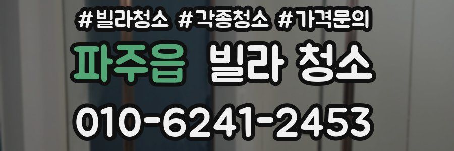 파주읍 빌라 청소