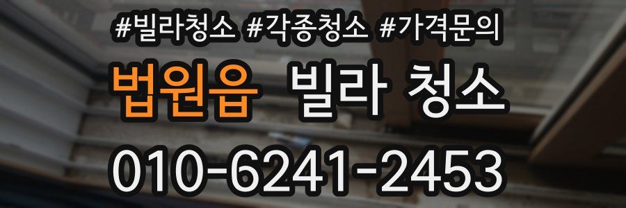 법원읍 빌라 청소