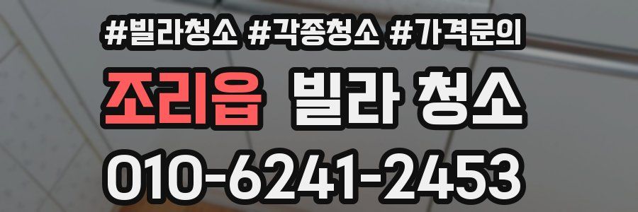 조리읍 빌라 청소