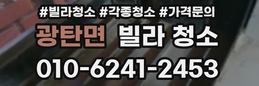 광탄면 빌라 청소