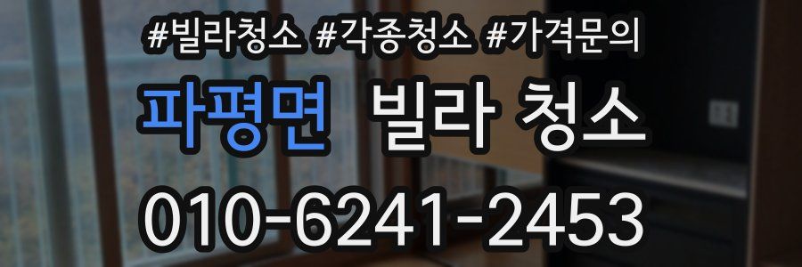 파평면 빌라 청소