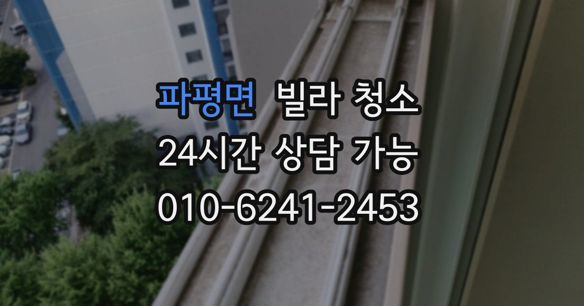 파평면 빌라 청소