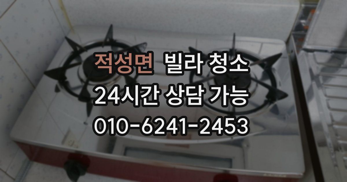 적성면 빌라 청소