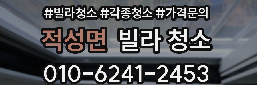 적성면 빌라 청소