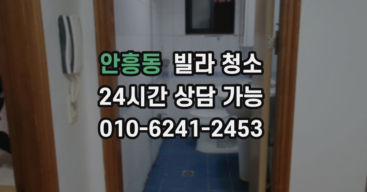 안흥동 빌라 청소