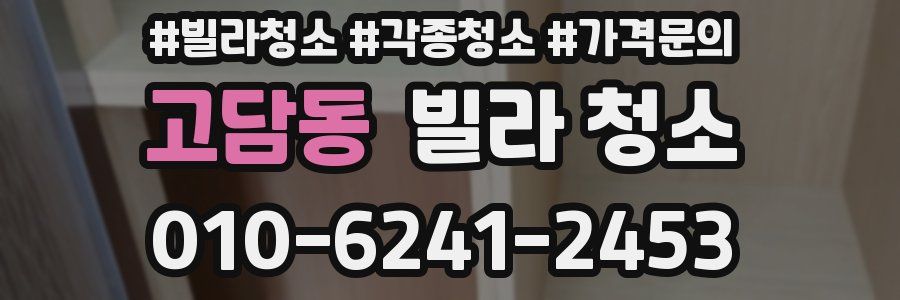 고담동 빌라 청소