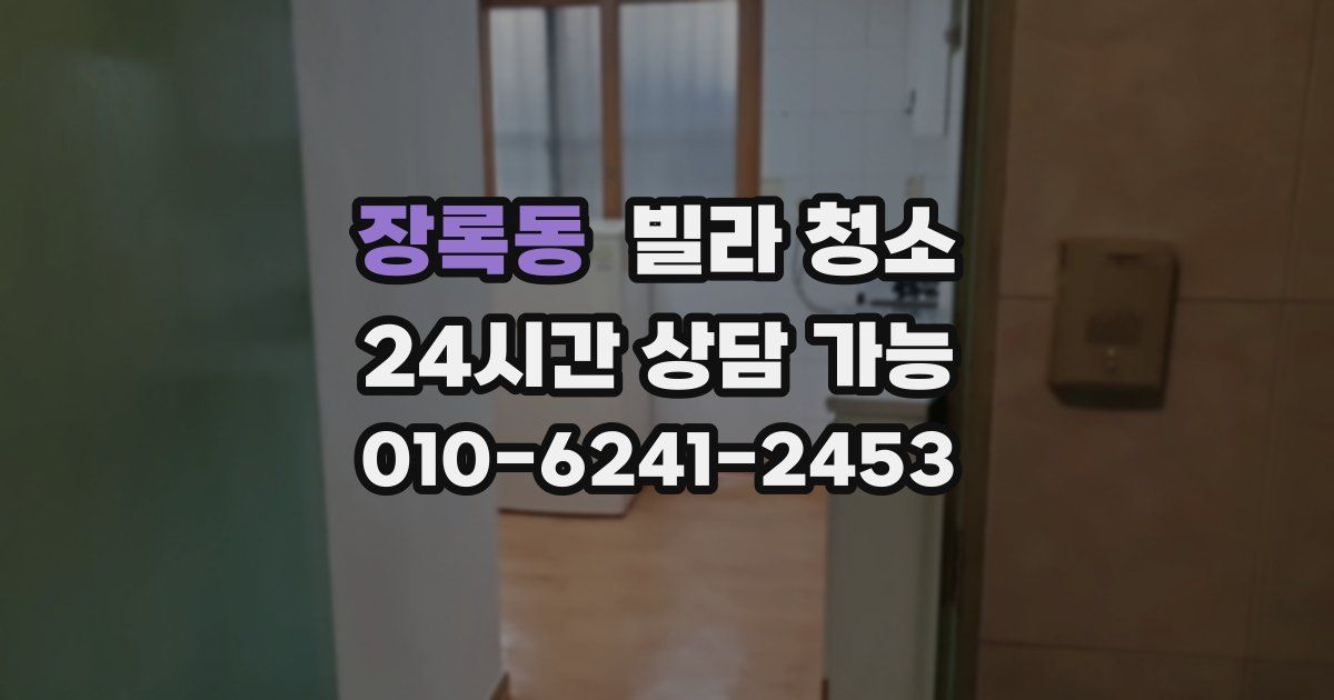 장록동 빌라 청소