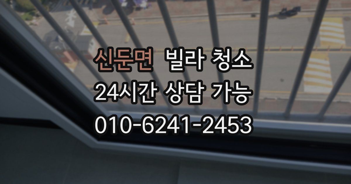 신둔면 빌라 청소