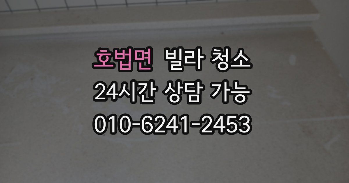 호법면 빌라 청소