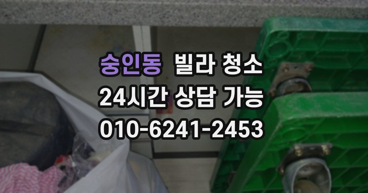 숭인동 빌라 청소