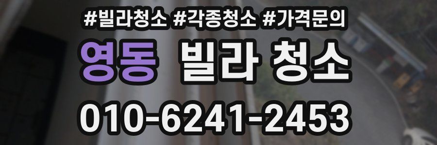 영동 빌라 청소