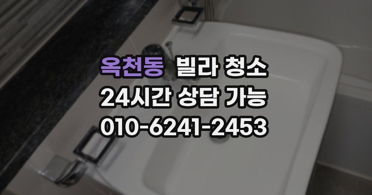 옥천동 빌라 청소