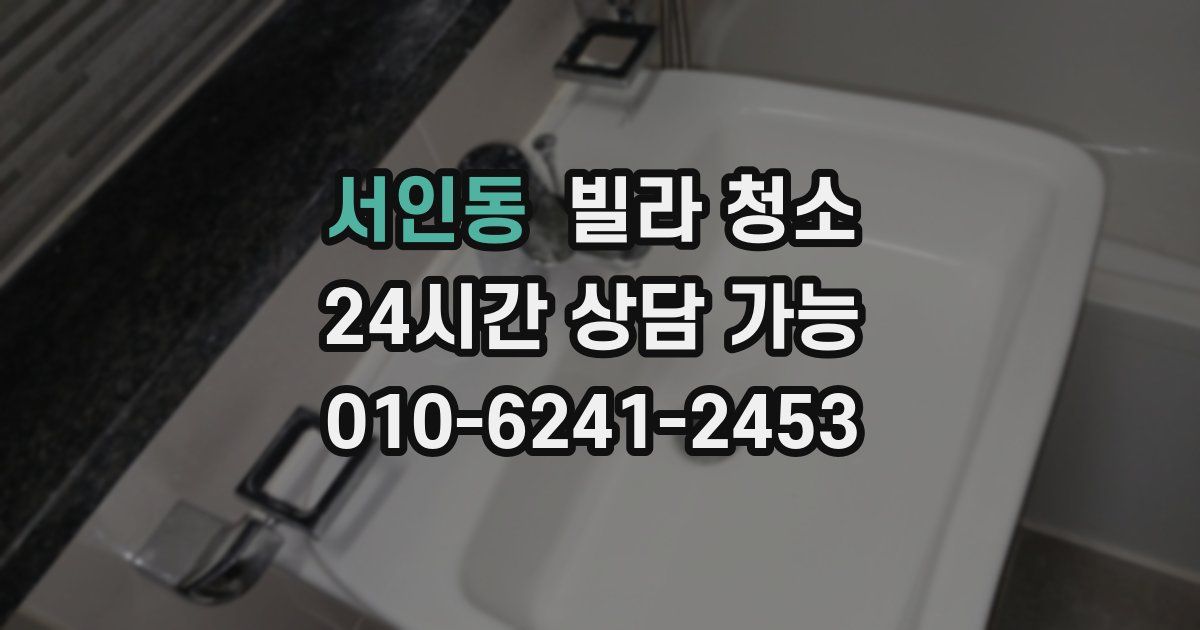 서인동 빌라 청소