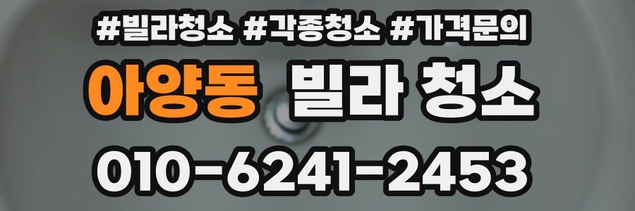 아양동 빌라 청소